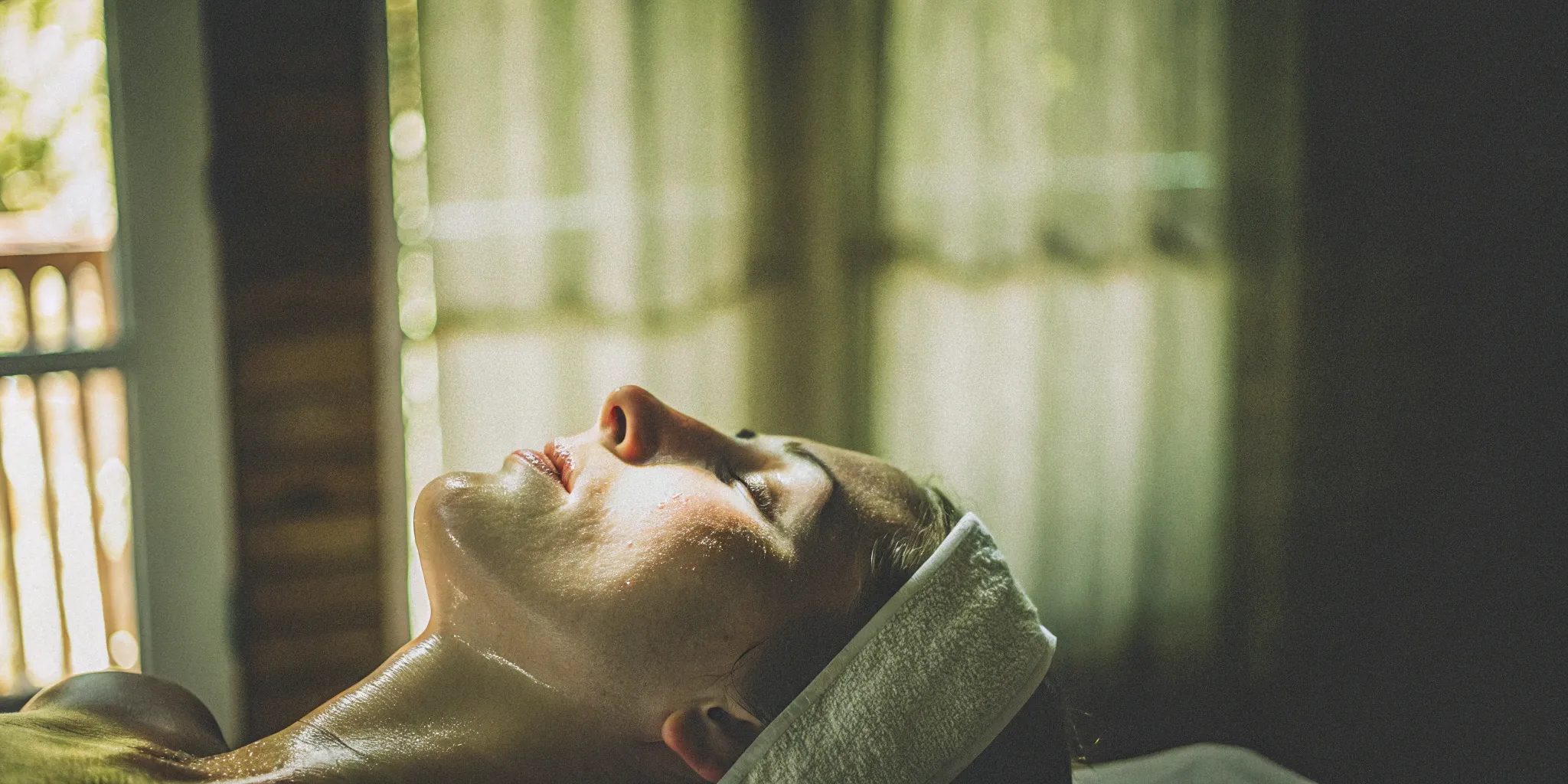 Woman with smooth skin resting peacefully after her Botox treatment.
