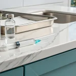 Vials of dermal fillers and a syringe, key components in treatment pricing.