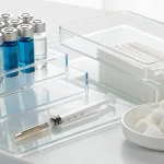A medical tray with a syringe and vials prepared for a botox packages treatment.